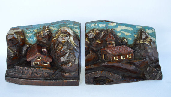 Black Forest Bookends - Charmantiques