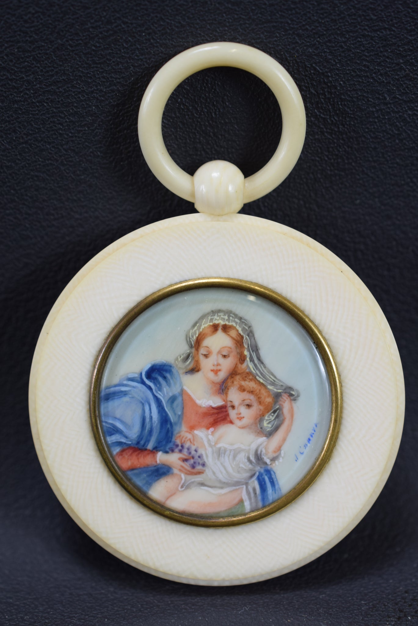 The Virgin of the Grapes Miniature Painting