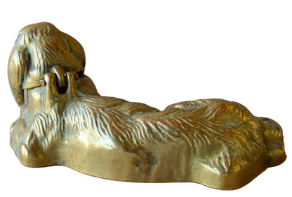 Bronze Dog Inkwell - Charmantiques