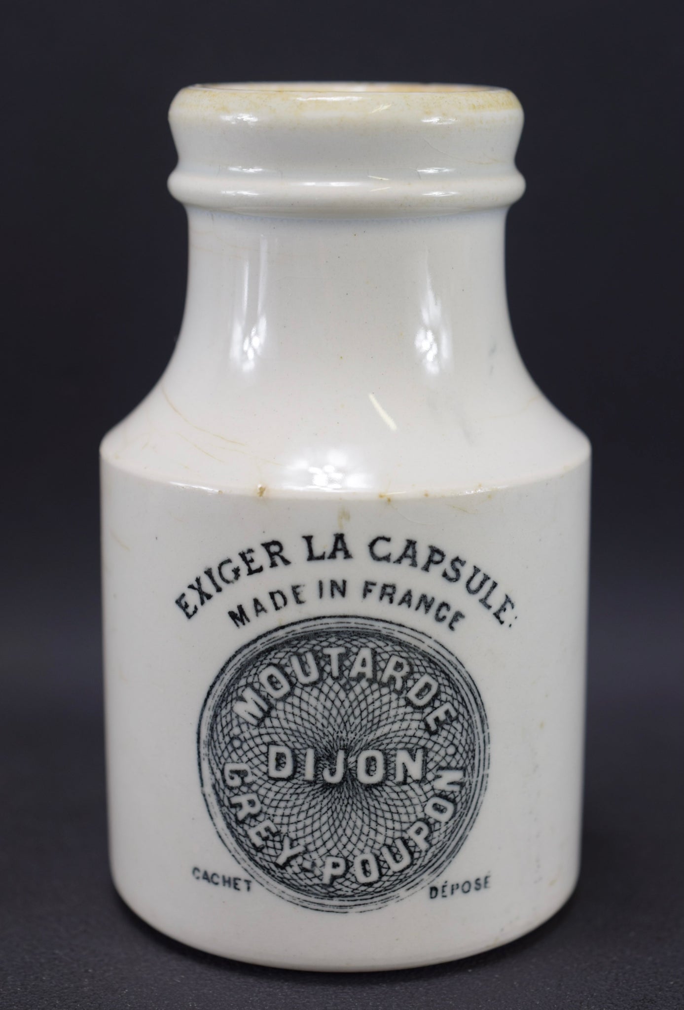 Grey Poupon Mustard Pot