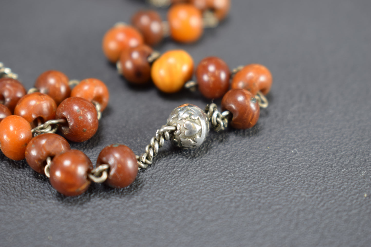 Red Cherry Amber Rosary