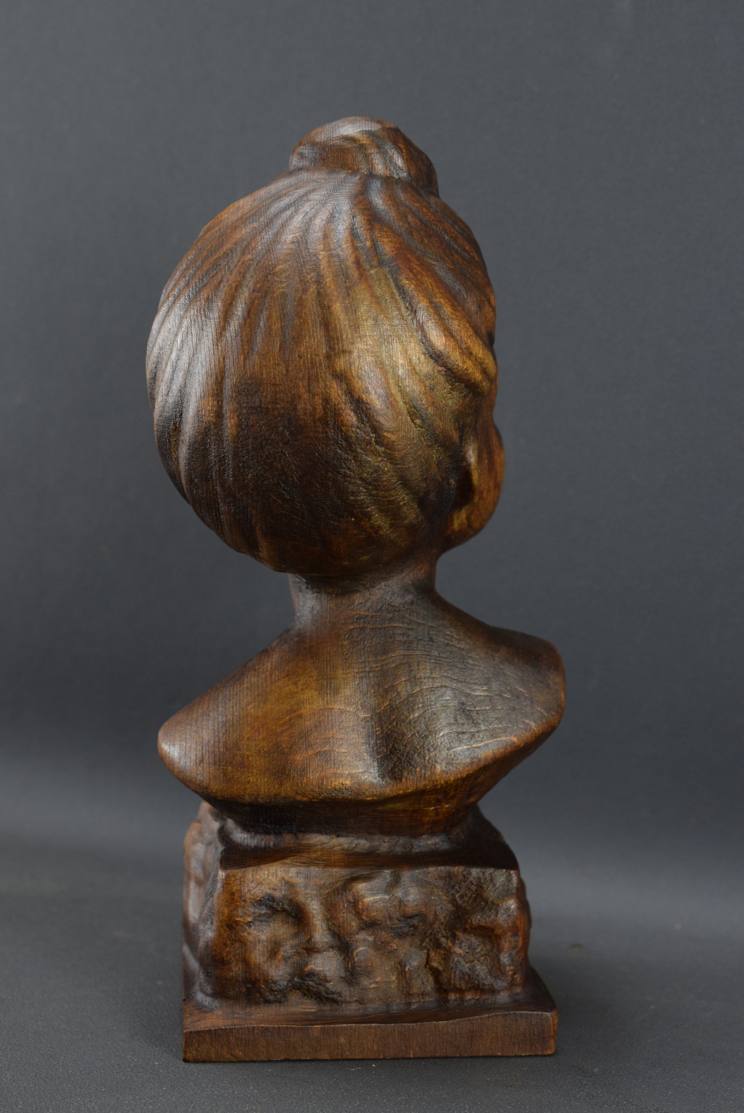 Carved Wood Bust