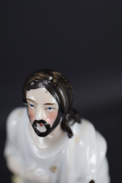 Statuette en Porcelaine Jesus Bon berger