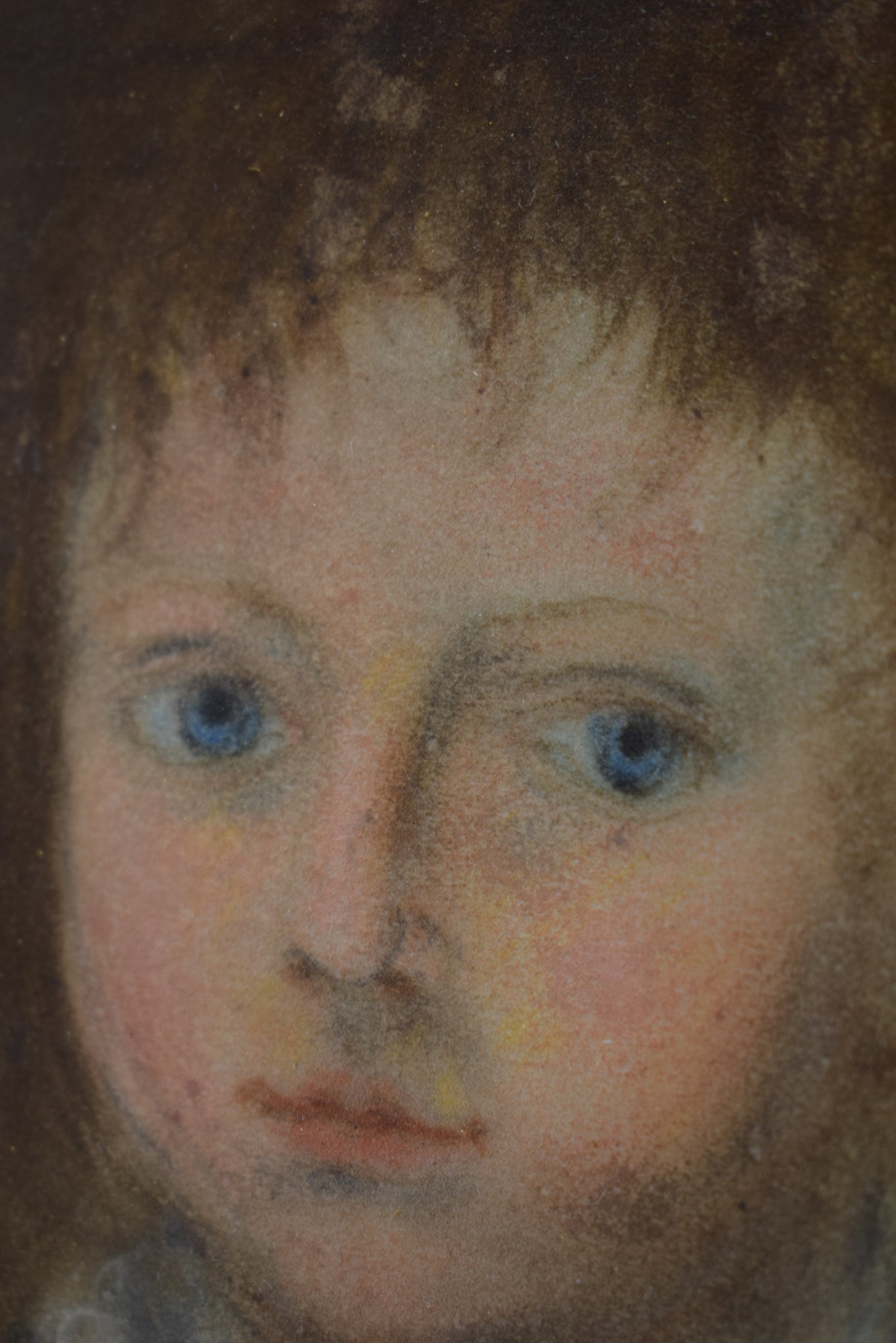 Oil Painting Portrait of a Child Empire period