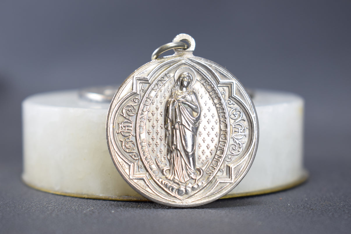 Virgin Mary Jesuit Saint Aloysius Gonzaga Pendant by Penin Poncet