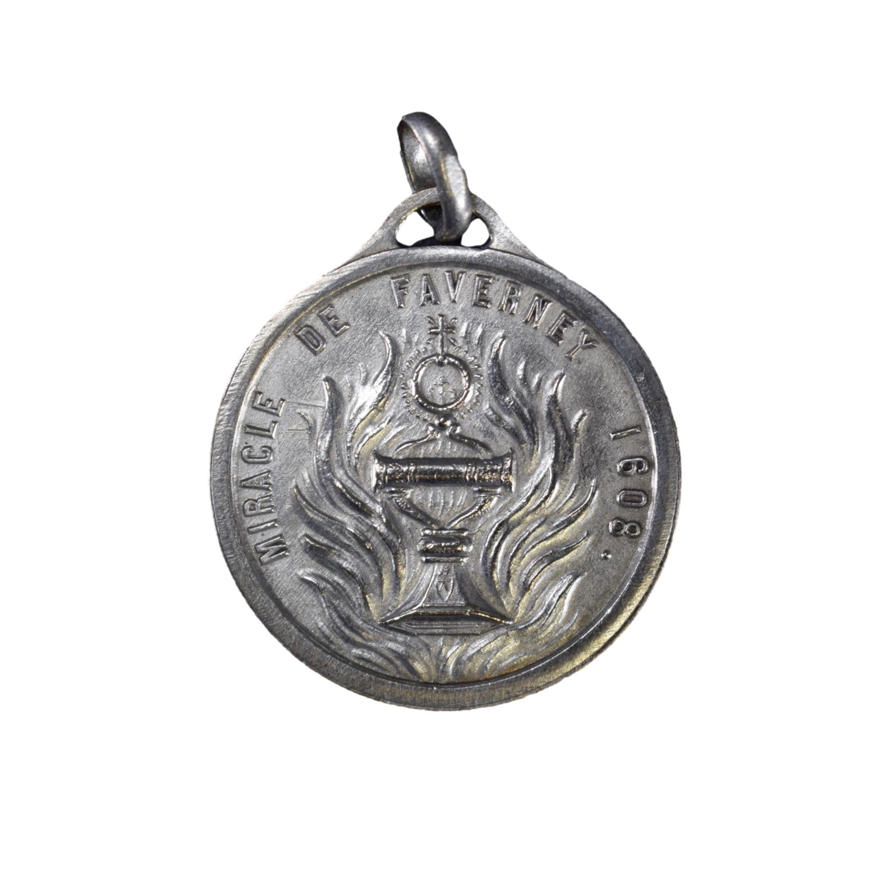 Our Blessed Lady Medal Faverney Miracle Host
