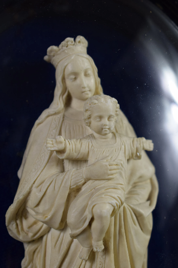 Madonna and Child Mary Wall Frame Meerschaum