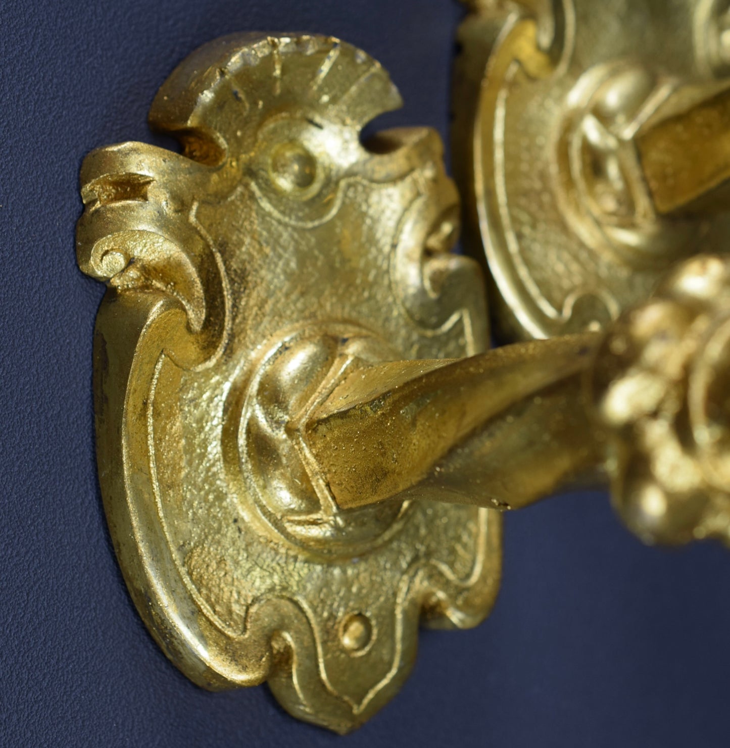 Patères En Bronze Doré Panthère