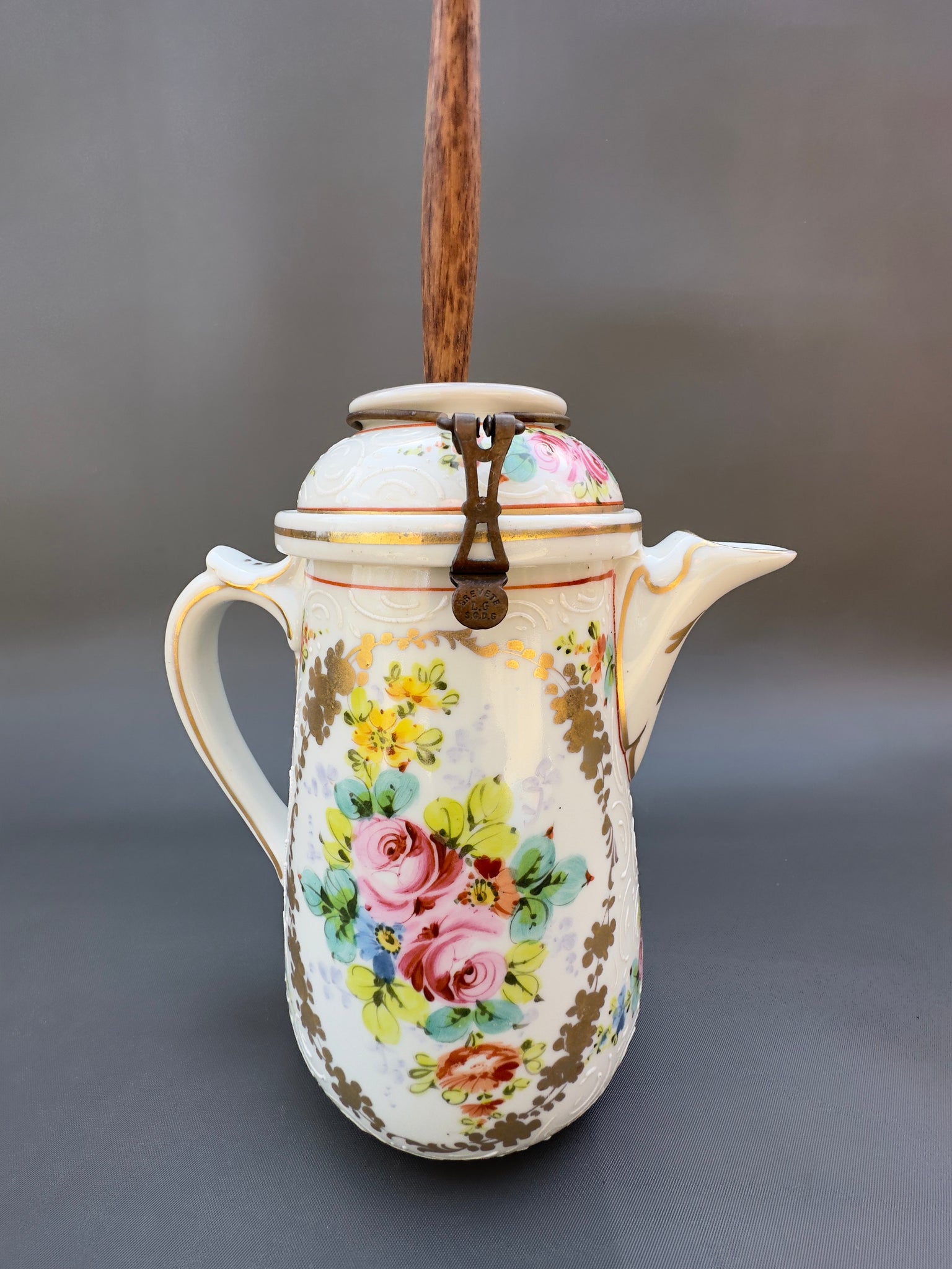 French Antique Porcelain chocolate pot - 1930