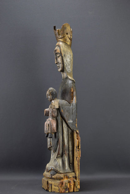 Grande statue de la Vierge à l'Enfant