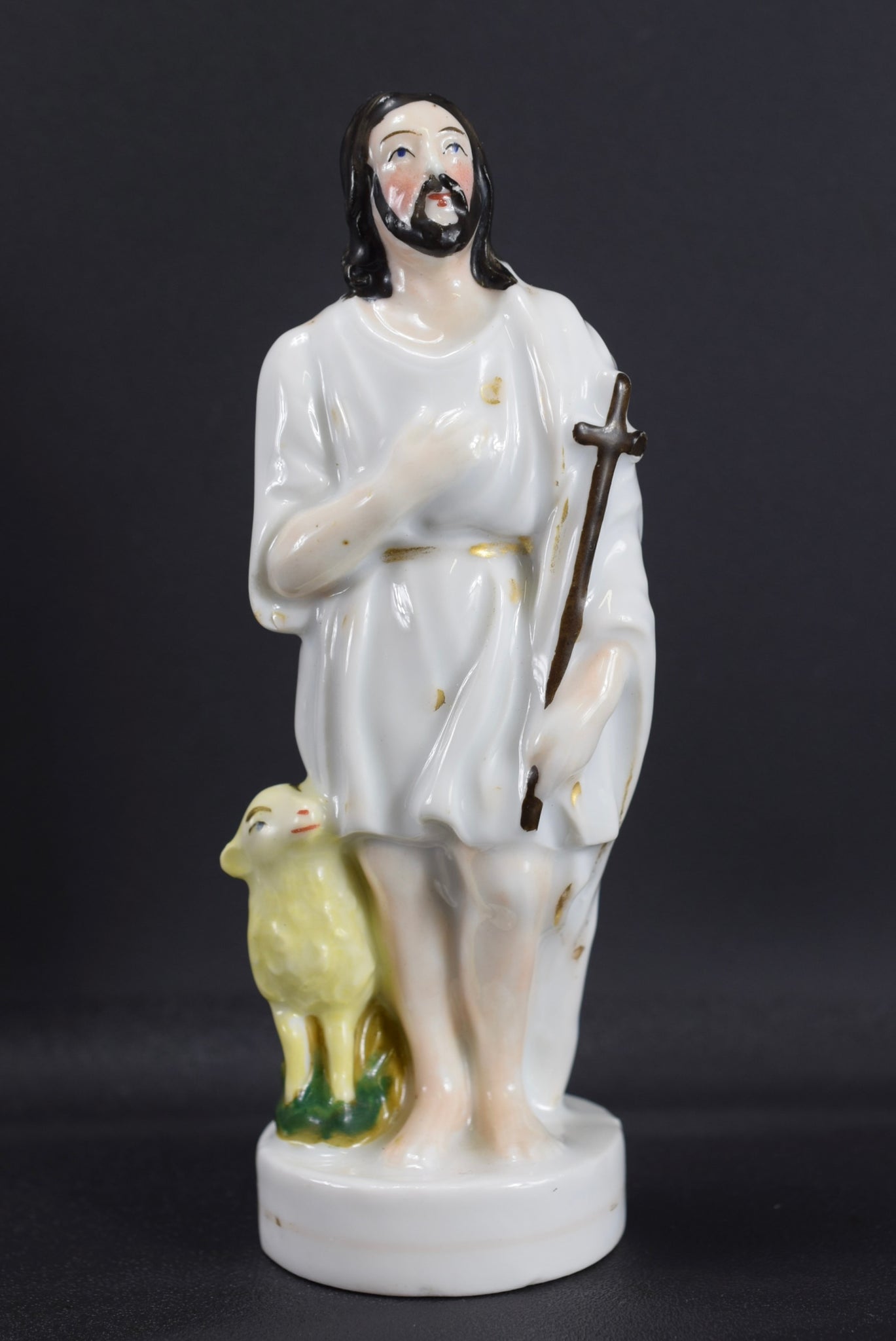 Statuette en Porcelaine Jesus Bon berger