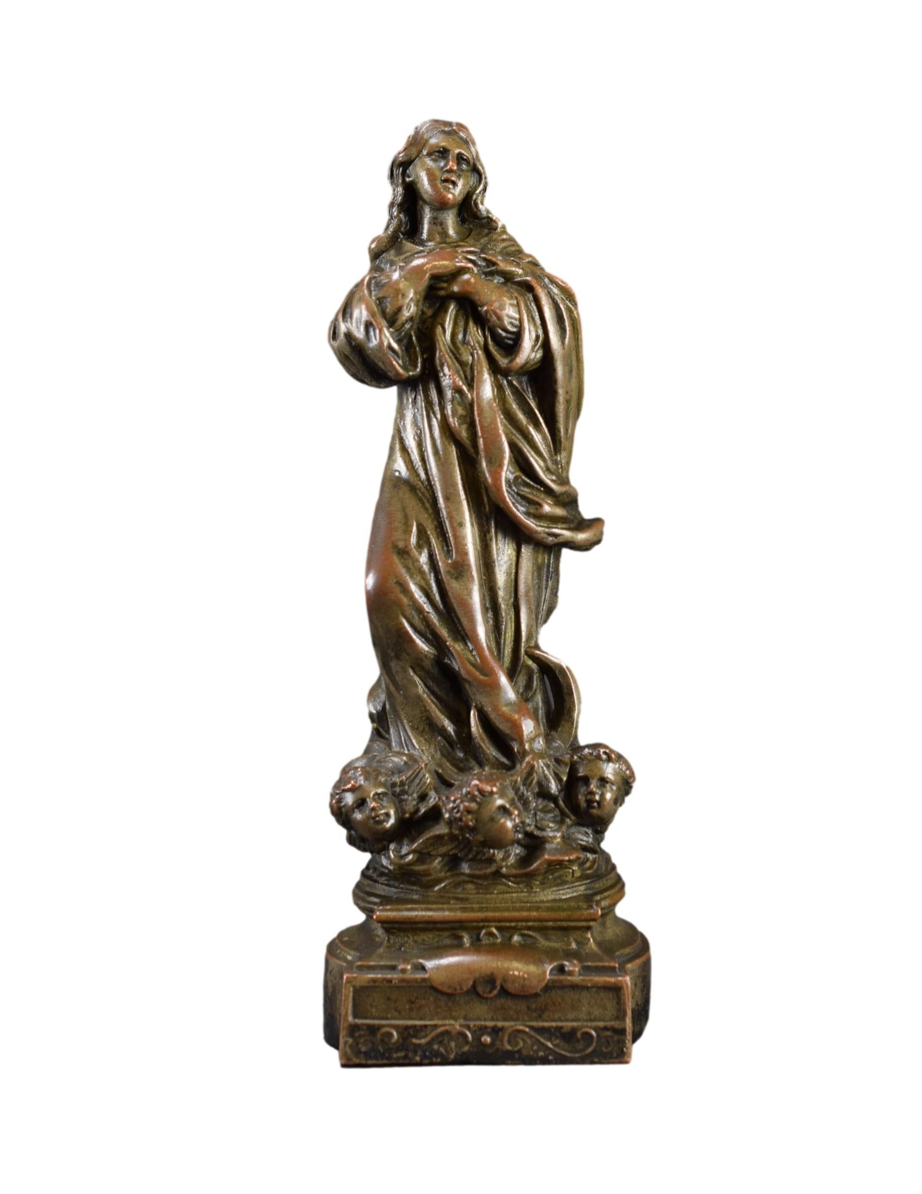 Our Lady Virgin Mary Assumption Angels After Esteban Murillo Statue