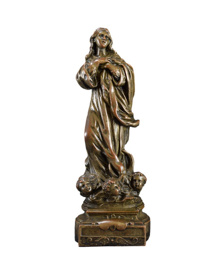 Our Lady Virgin Mary Assumption Angels After Esteban Murillo Statue