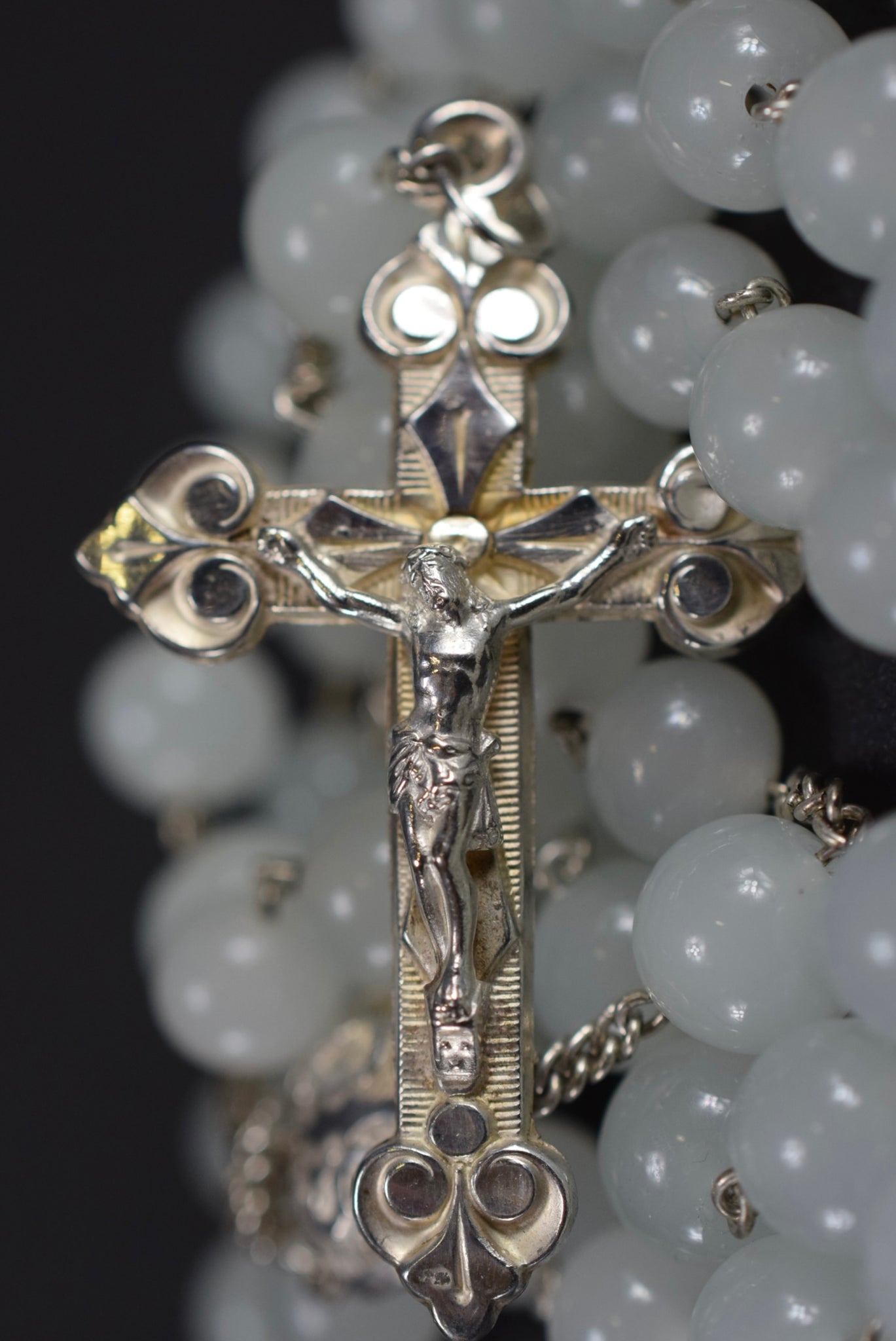 Milk Glass Rosary