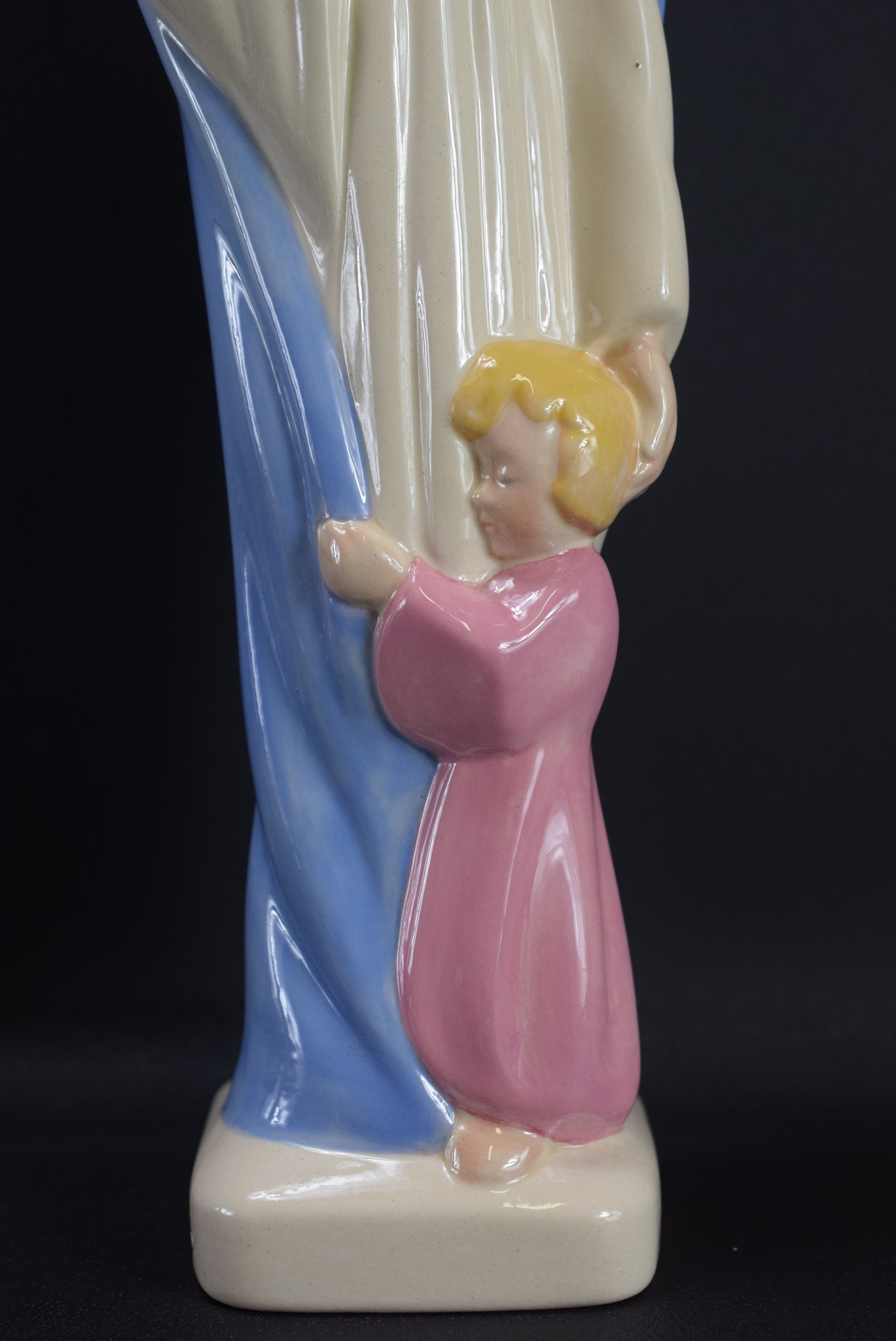 Statue en faience de Desvres Vierge Marie 