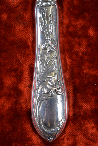 Art Nouveau Silver Dessert Set