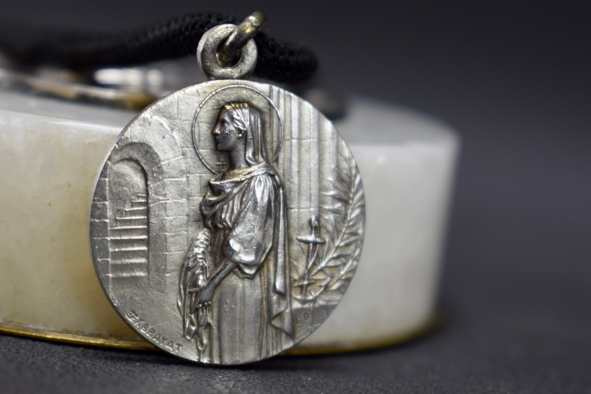 Saint Philomena Medal by Exbrayat Pendant Necklace Cure D'Ars