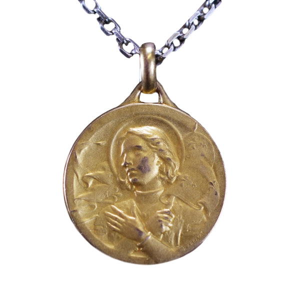 St Joan of Arc Goldplated Medal by Exbrayat