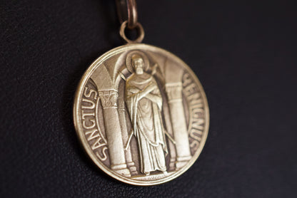 Saint Benigne Martyr Medal Sanctus Benignus Pendant by A Guzman