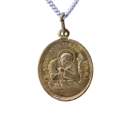 Saint Alphonse Marie de Liguori Medal and Our Lady Of Help Pendant