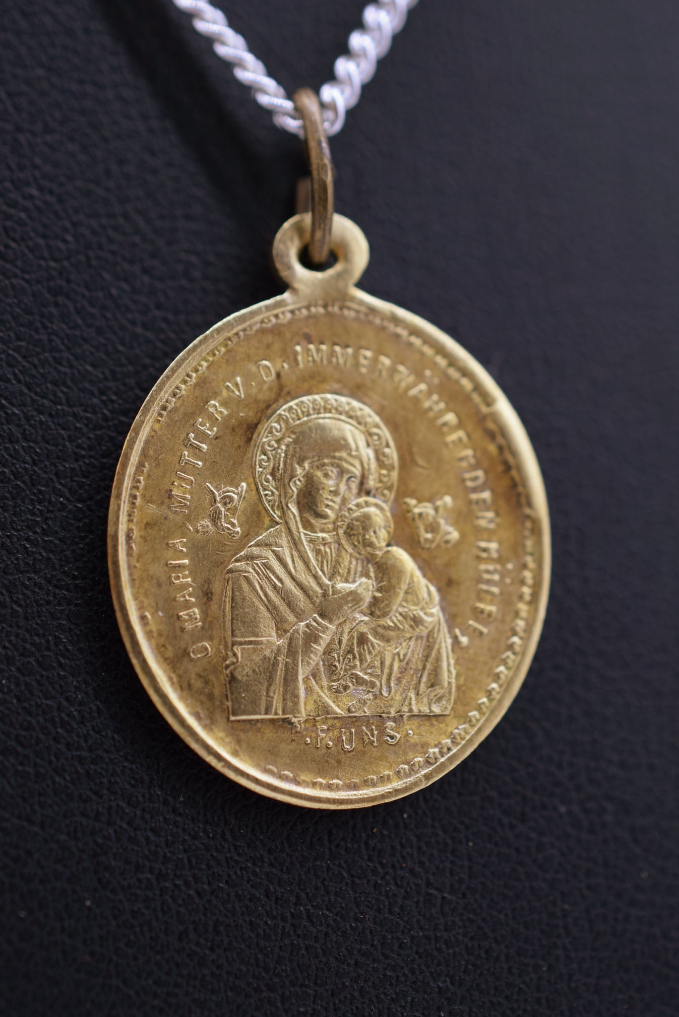 Saint Alphonse Marie de Liguori Medal and Our Lady Of Help Pendant