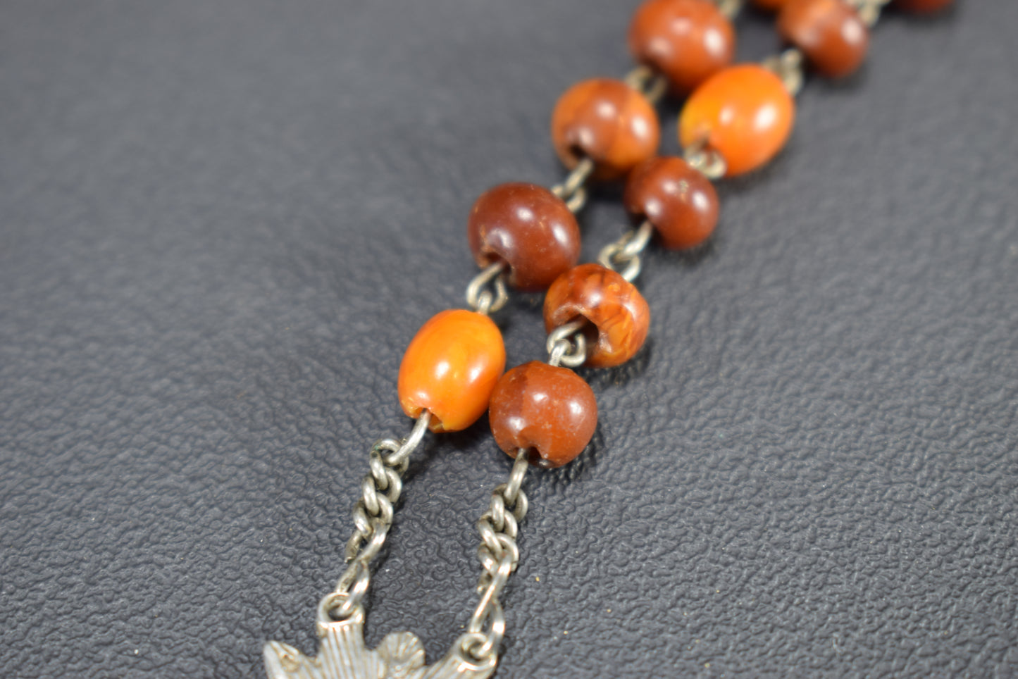 Red Cherry Amber Rosary