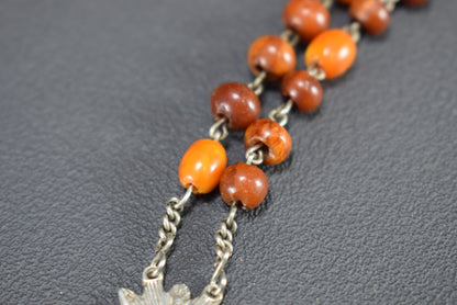 Red Cherry Amber Rosary