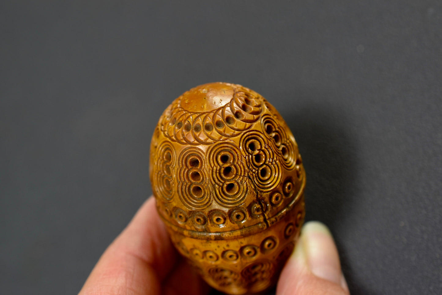 Corozo Nut Rosary Case