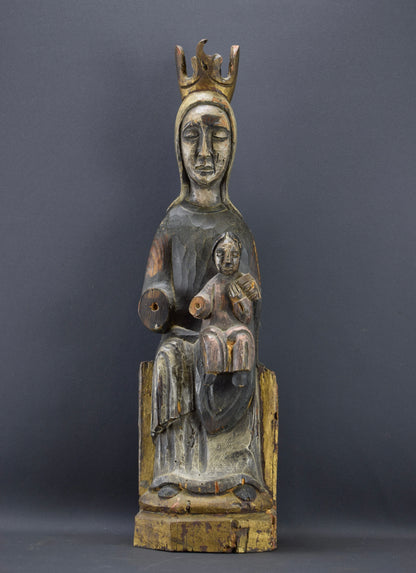 Grande statue de la Vierge à l'Enfant