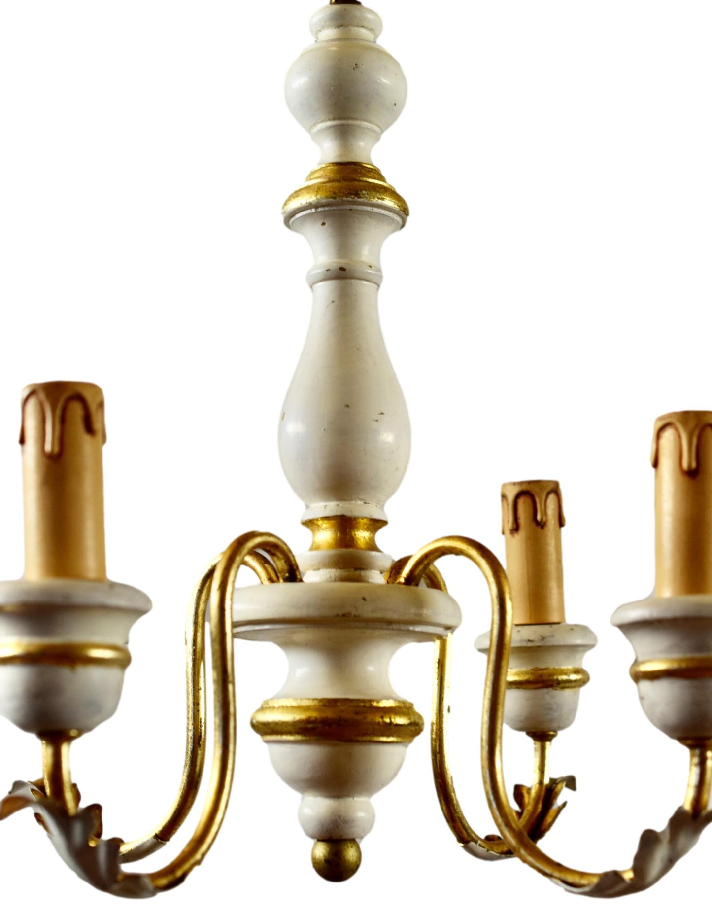 Lustre doré et blanc