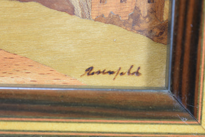 Marquetry Panel Signed Rosenfeld