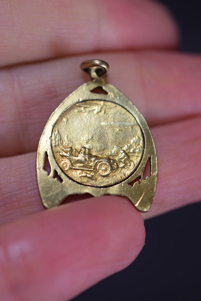 Saint Christopher Goldfilled Medal Pendant by Penin