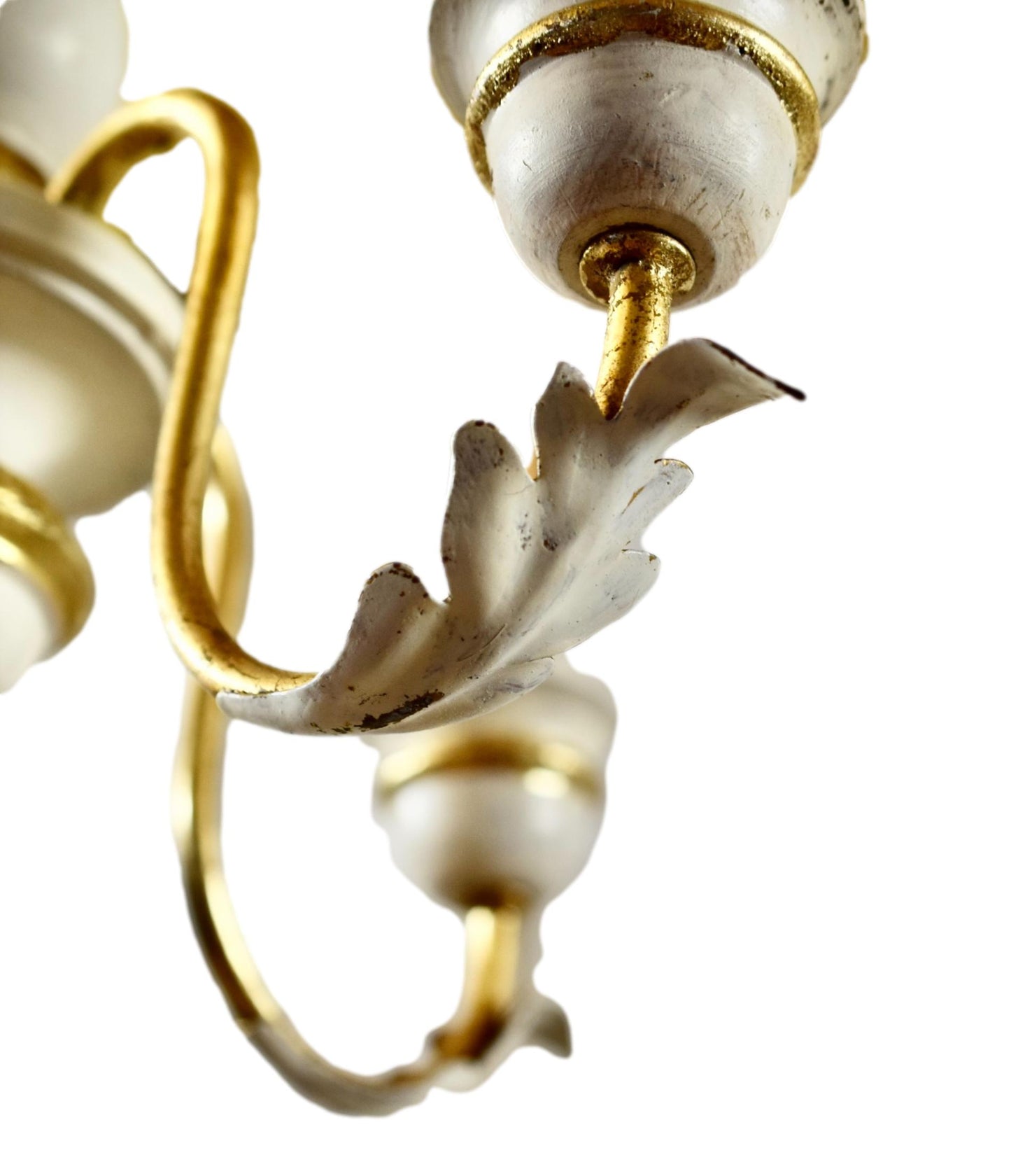 Lustre doré et blanc