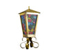Vintage Stained Glass Lantern Table Lamp