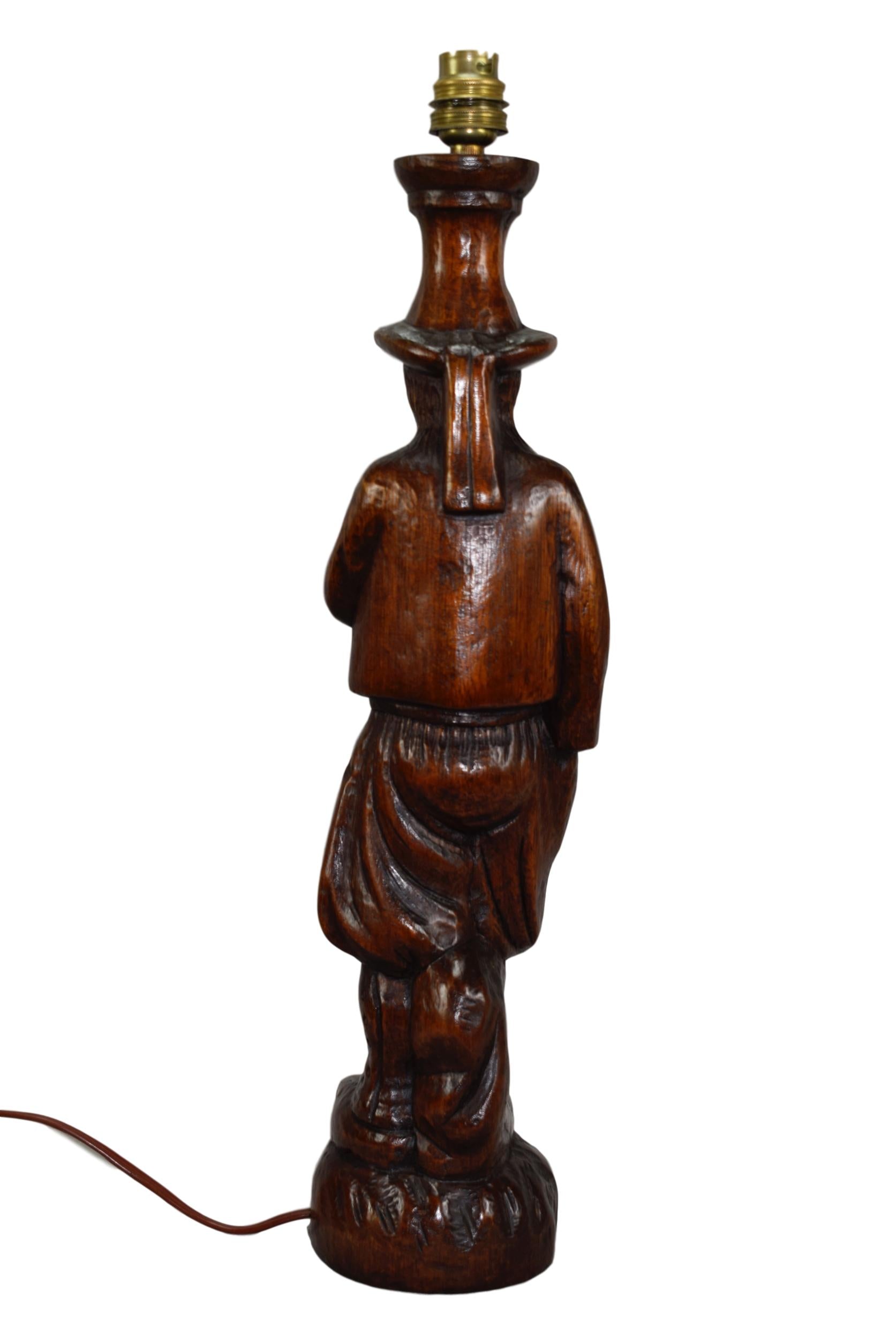 Large Figural Lamp - Charmantiques