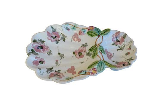 Strawberry Majolica Server - Charmantiques