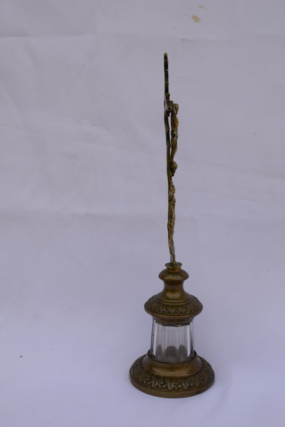 Brass Standing Crucifix - Charmantiques