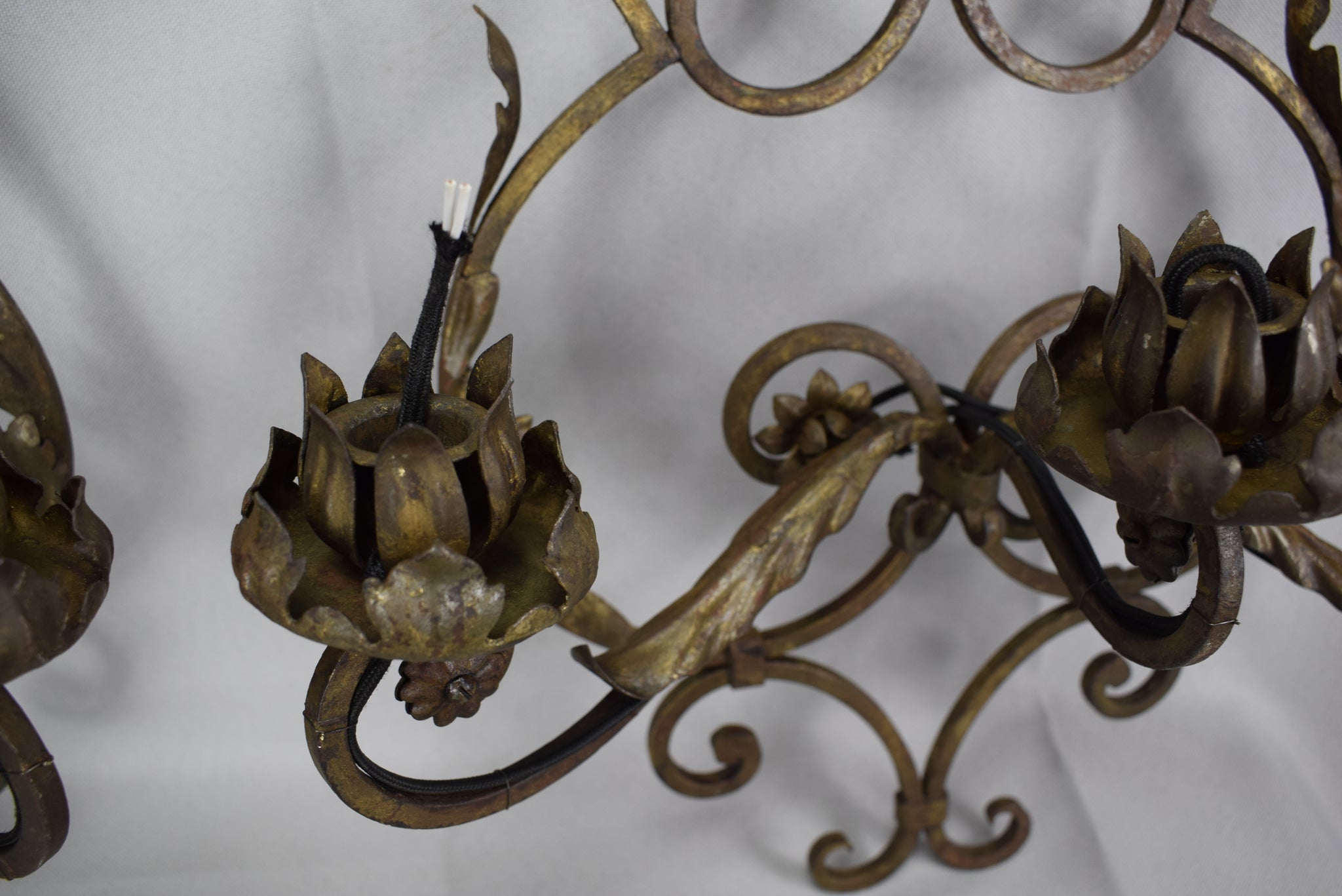 Wrought Iron Wall Sconces - Charmantiques