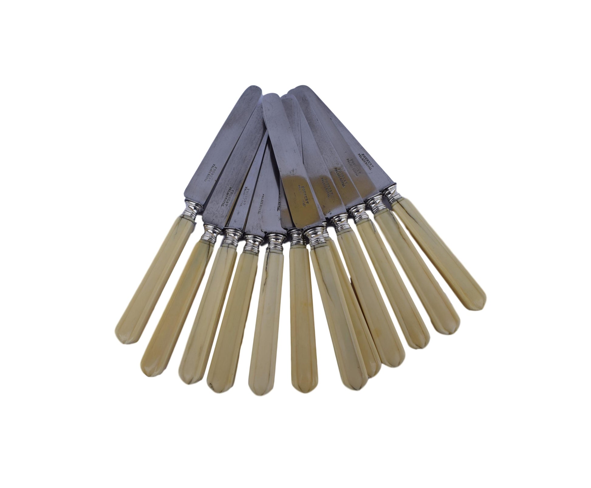 19th.C Ivory Knife Set - Charmantiques
