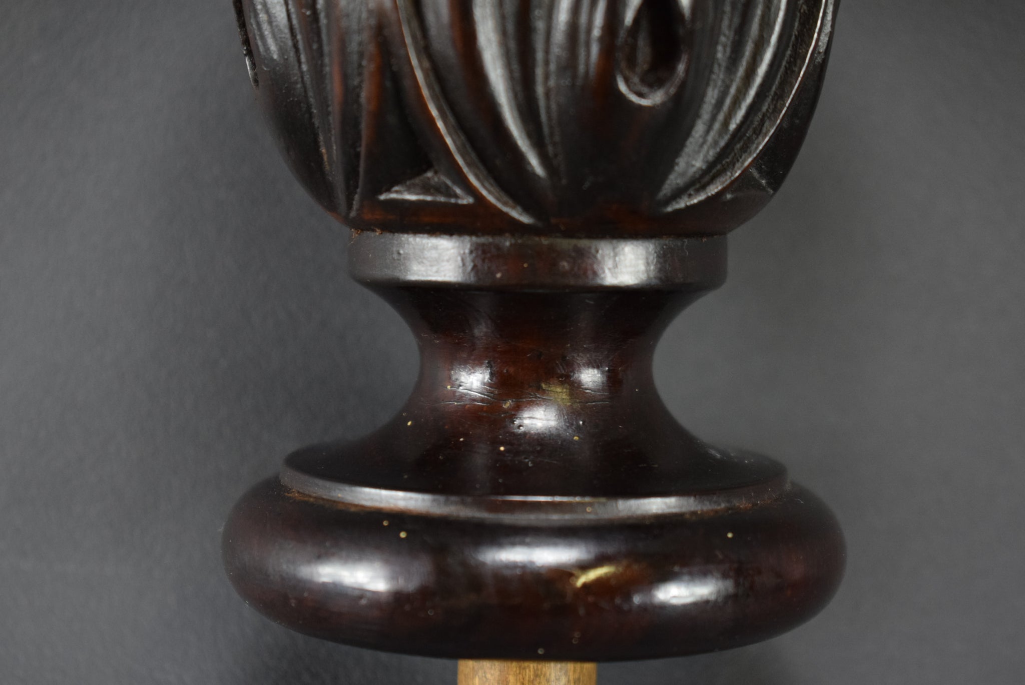 Carved Wood Finial 1