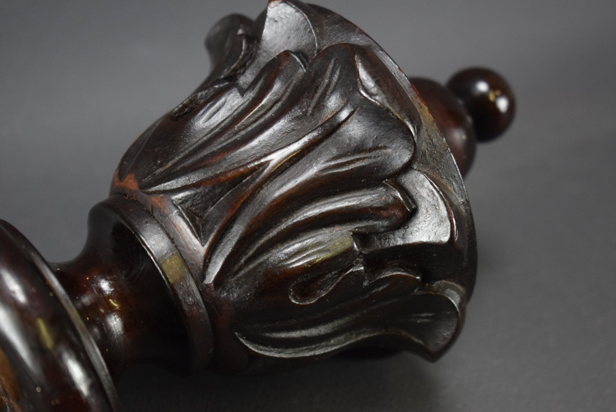 Carved Wood Finial 1