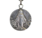 Antique French Mary Pendant Sterling Silver Miraculous Medal