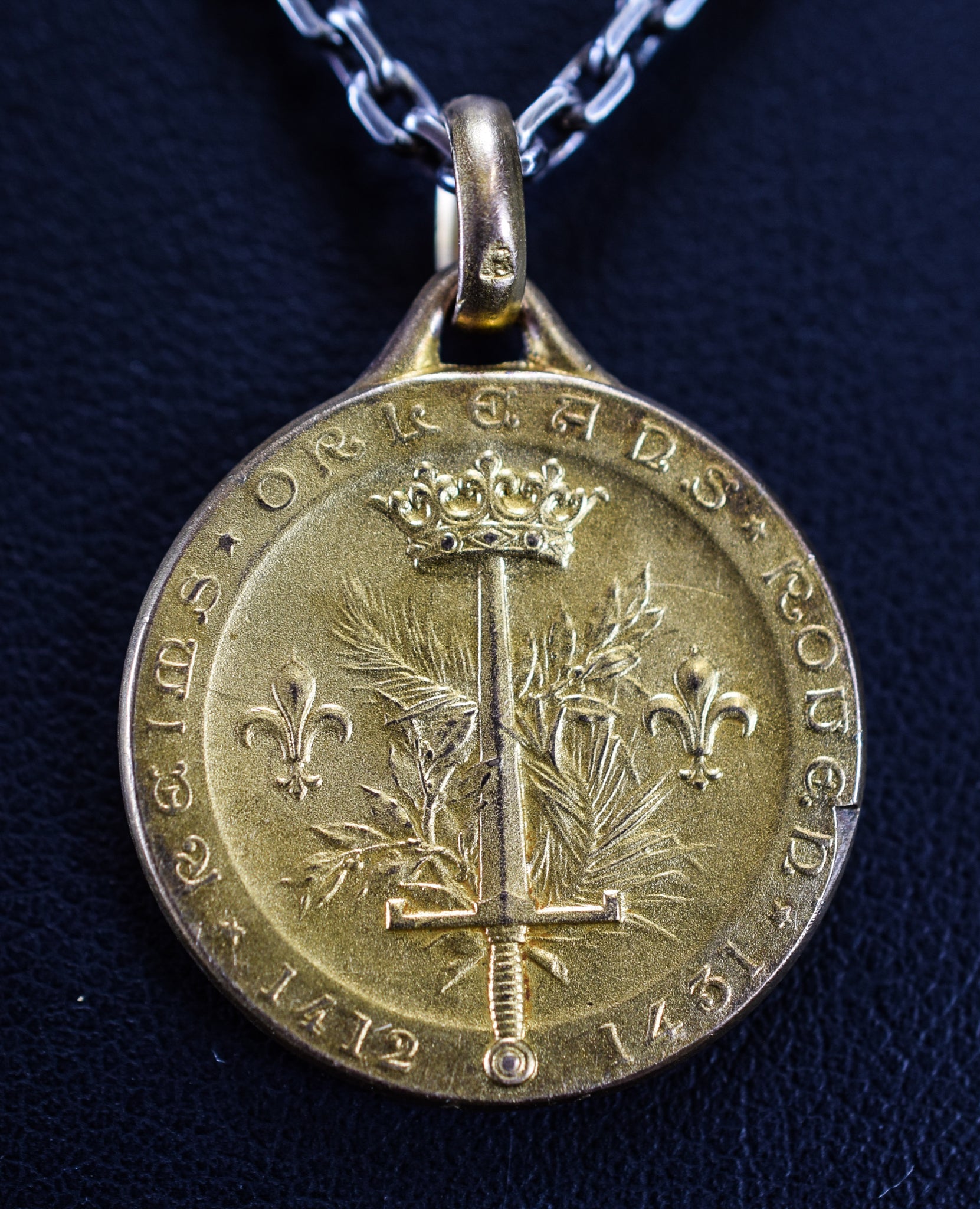 St Joan of Arc Goldplated Medal by Exbrayat