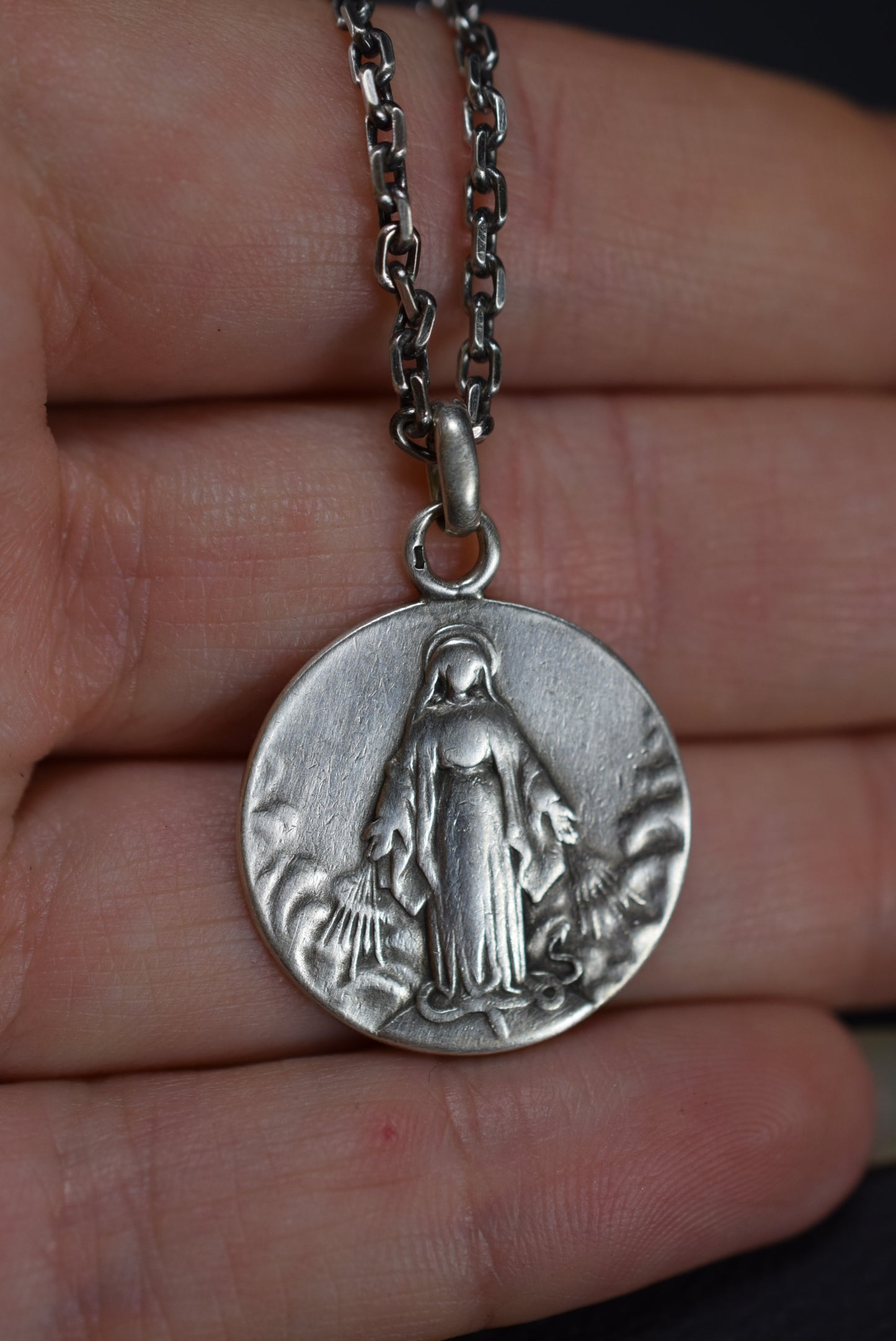 Pendentif Marie en Argent