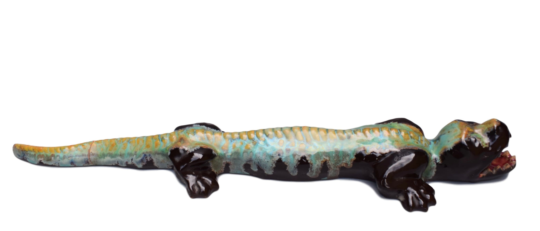 Pierrefonds Stoneware Crocodile - Charmantiques