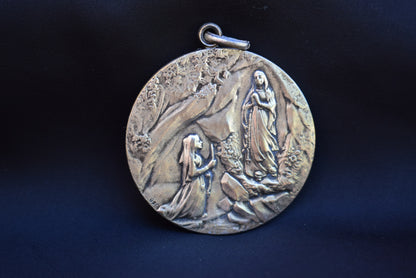 Large Lourdes Medal - Charmantiques