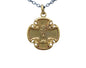 Gold Fix Chalice Communion Medal Pendant Charm 1921