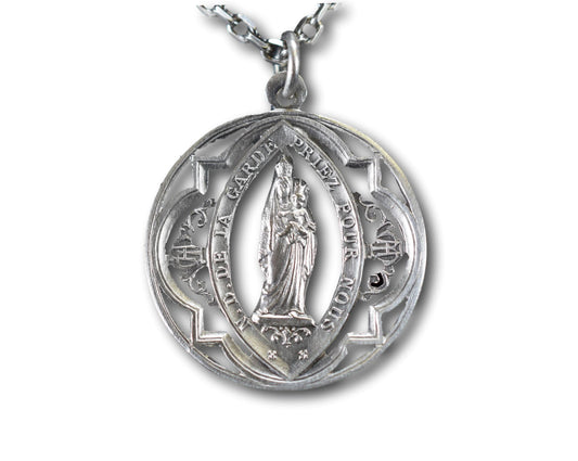 Our Lady of the Guard Openwork Medal Locket Charm