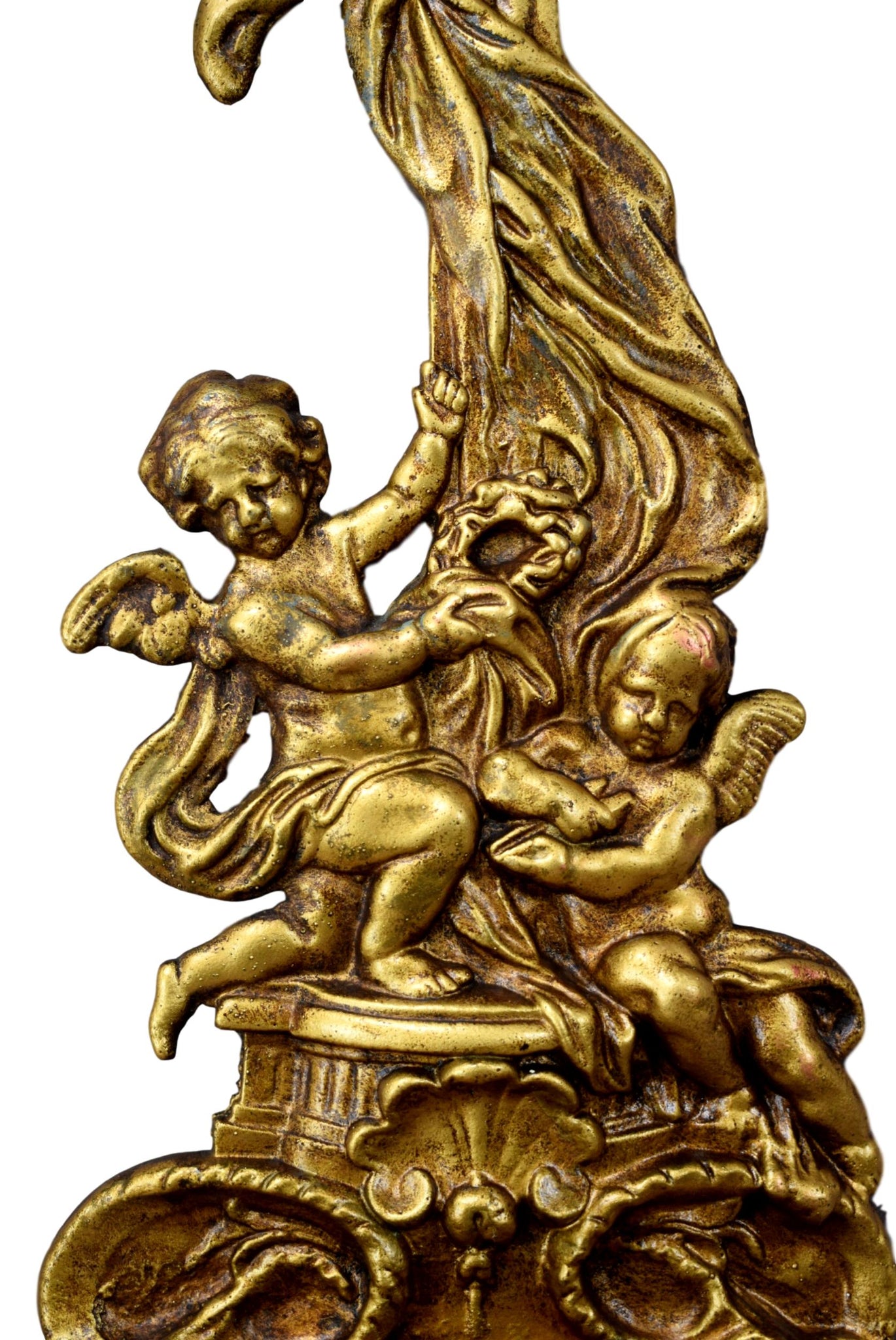 Angels Bronze Holy Water Font - Charmantiques