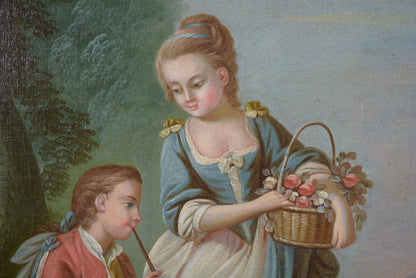 18th Century Oil Painting - Charmantiques